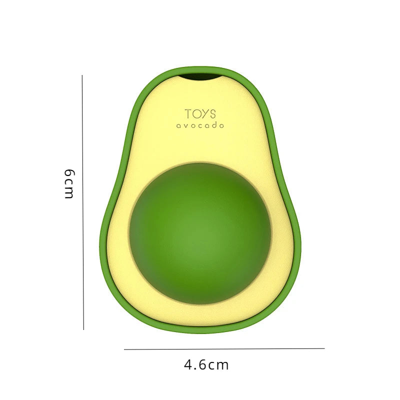 Avocado Catnip Ball Toy – Rotating Wall-Mounted Cat Treat