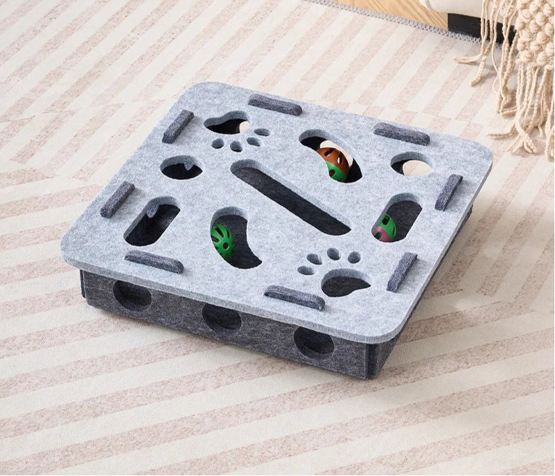Amor Interactive Cat Toy – Scratcher, Playhouse & Ball Launcher