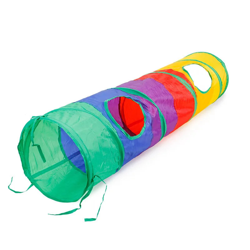 Foldable Cat Tunnel Toy – Interactive Play Tube for Indoor Pets