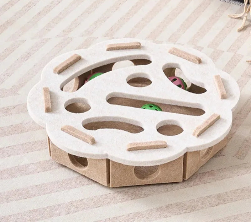 Amor Interactive Cat Toy – Scratcher, Playhouse & Ball Launcher