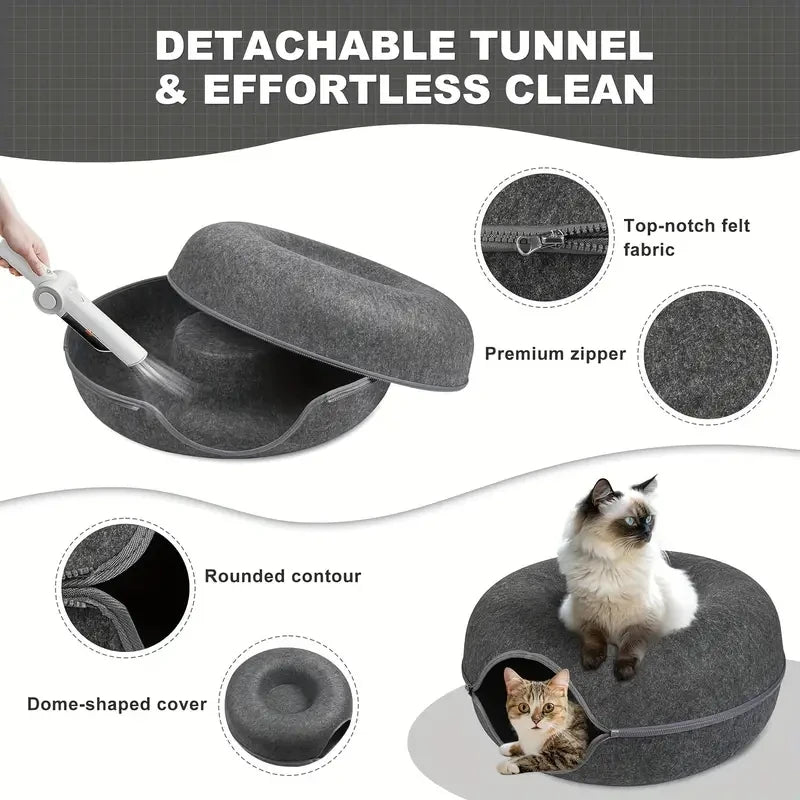 Where cozy meets sytle - Donut tunel for your cat