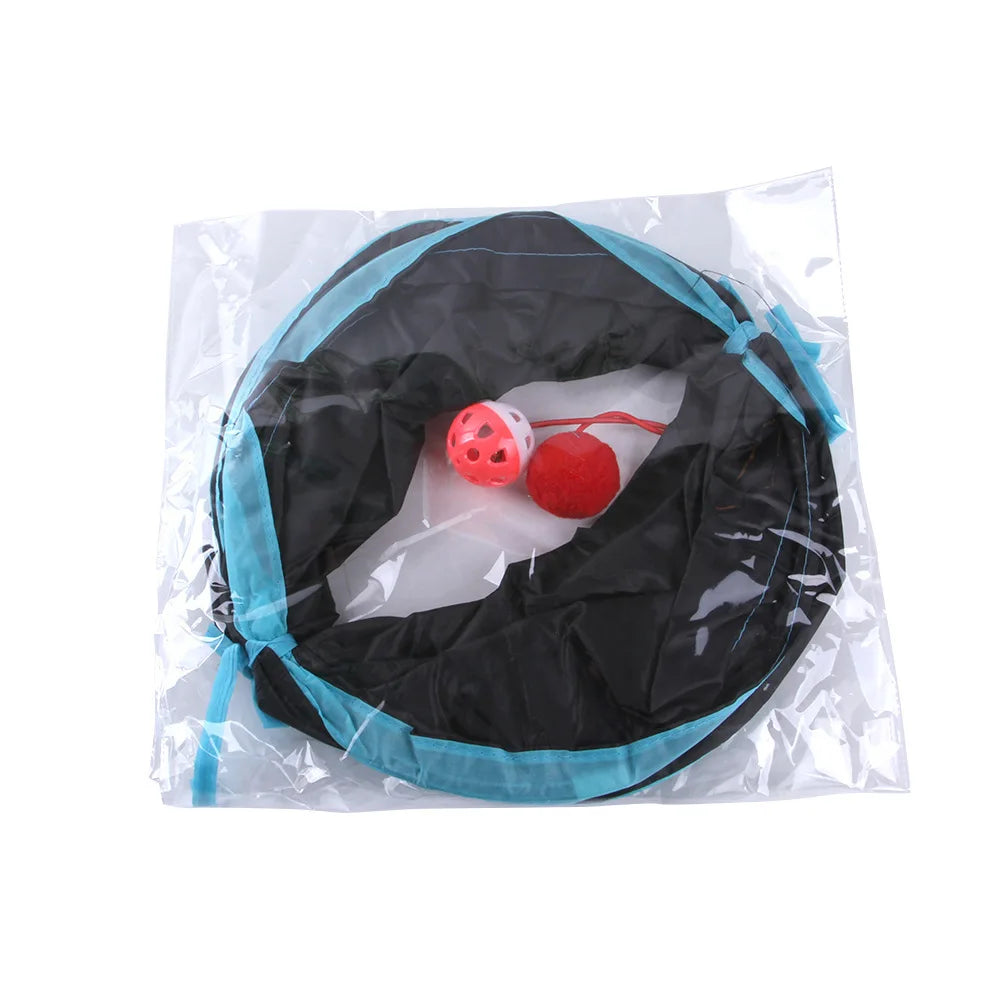 Foldable Cat Tunnel Toy – Interactive Play Tube for Indoor Pets
