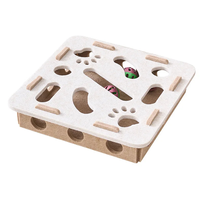 Amor Interactive Cat Toy – Scratcher, Playhouse & Ball Launcher