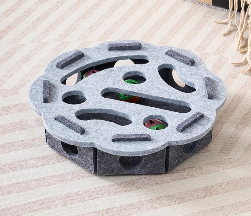 Amor Interactive Cat Toy – Scratcher, Playhouse & Ball Launcher