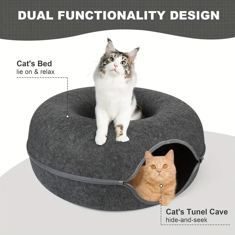 Where cozy meets sytle - Donut tunel for your cat