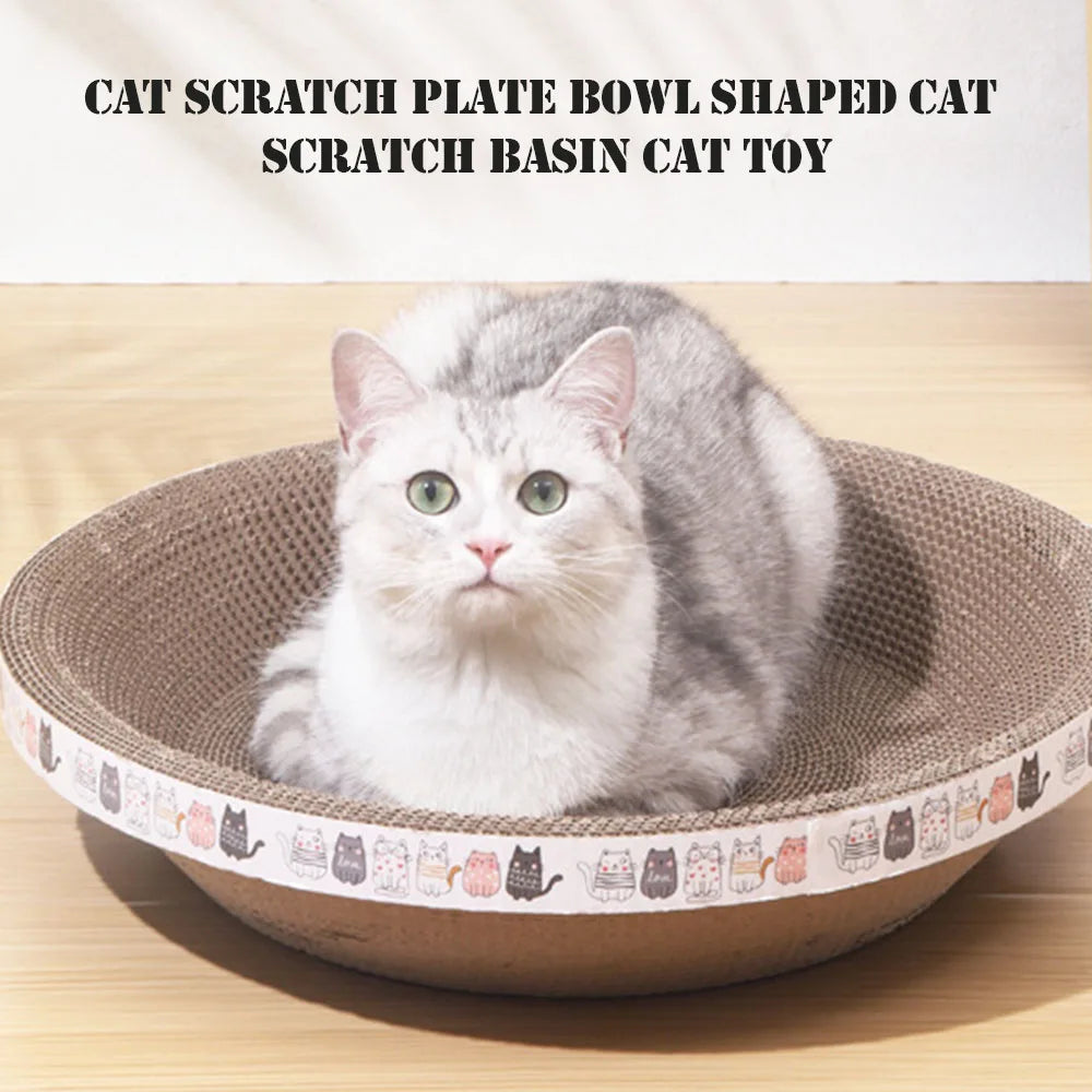 Large Cat Scratcher Lounge – Durable Corrugated Cardboard Bed