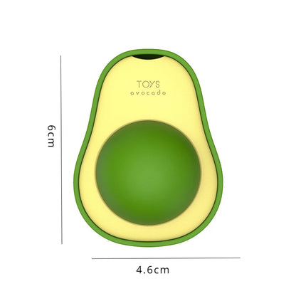 Avocado Catnip Ball Toy – Rotating Wall-Mounted Cat Treat