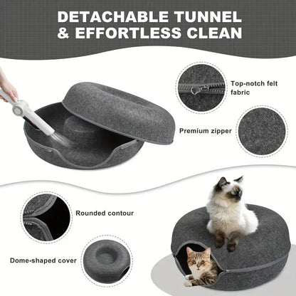 Where cozy meets sytle - Donut tunel for your cat