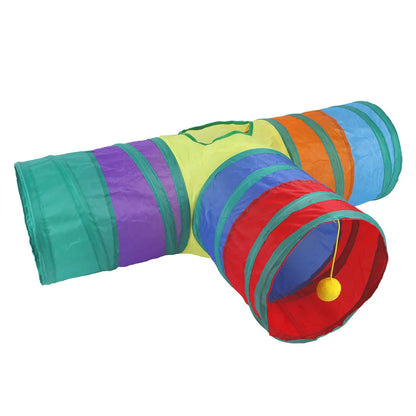 Foldable Cat Tunnel Toy – Interactive Play Tube for Indoor Pets