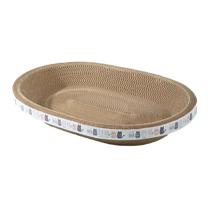 Large Cat Scratcher Lounge – Durable Corrugated Cardboard Bed