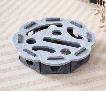Amor Interactive Cat Toy – Scratcher, Playhouse & Ball Launcher